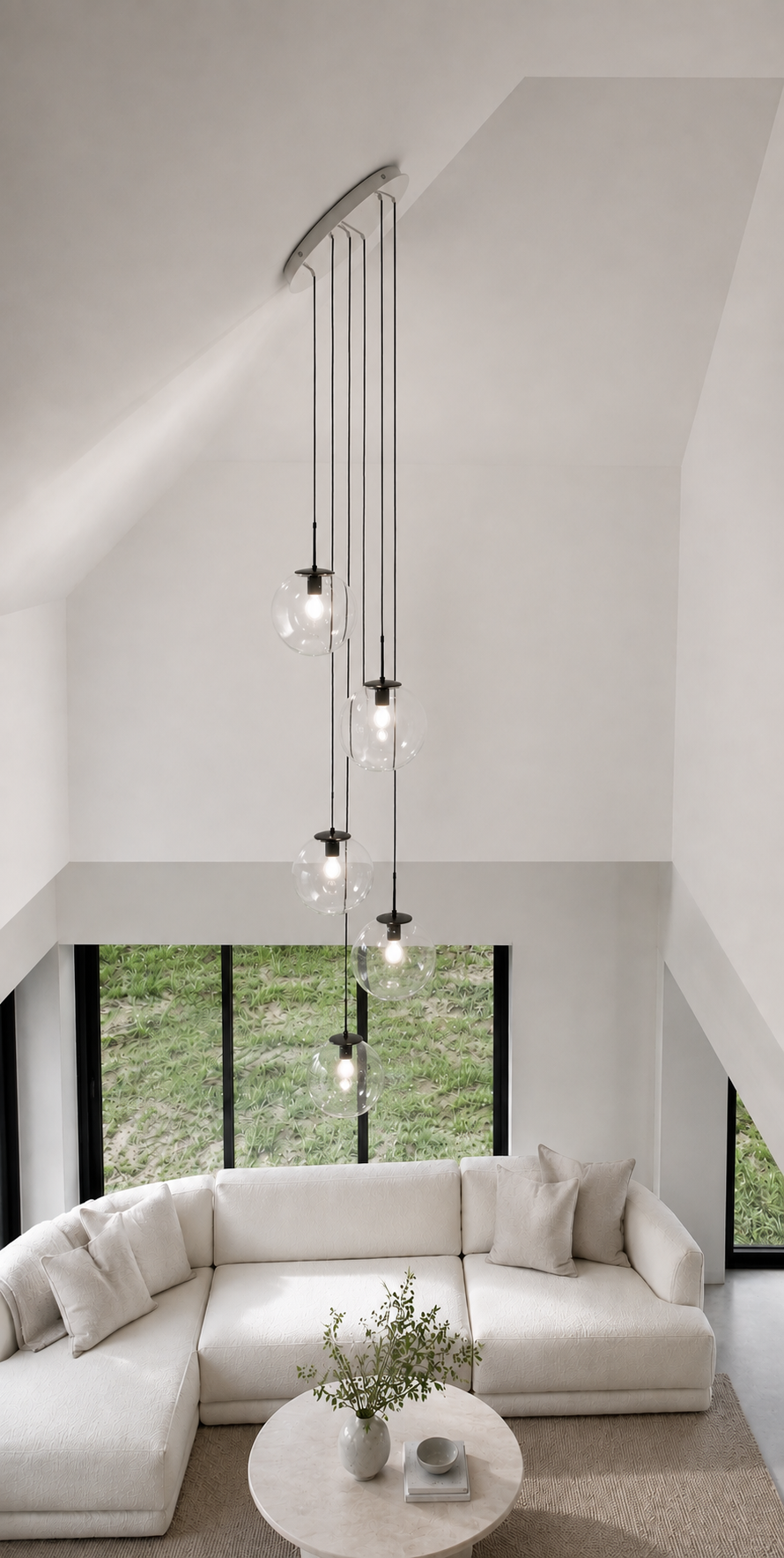 długa lampa skos