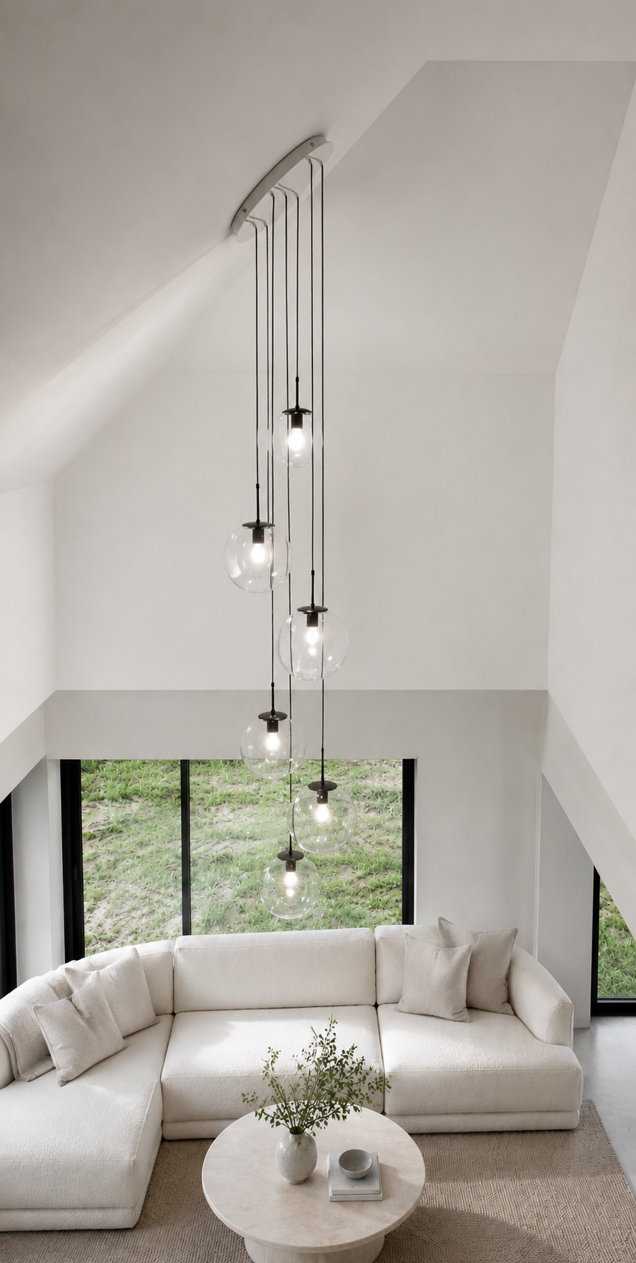 długa lampa skos